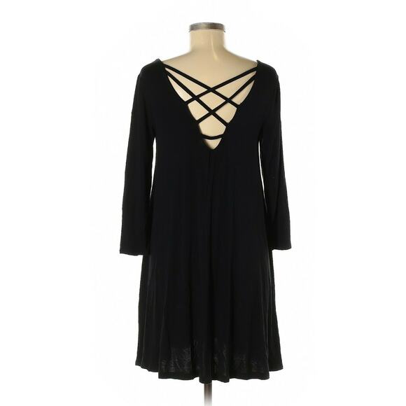 AEO Soft & Sexy Flowy Black Dress MEDIUM - Picture 2 of 2